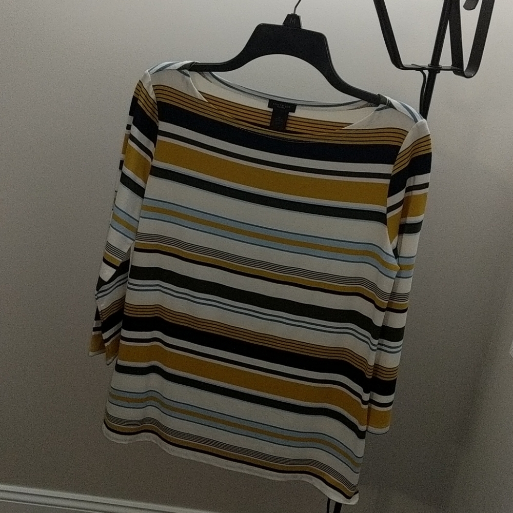 Striped long sleeve top